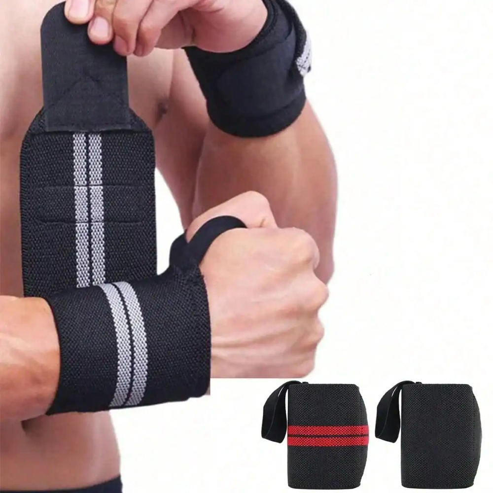 2 pcs Elastic Wrist Wraps, Wri - огляд і ціна Wrist Wraps Weightlifting Support